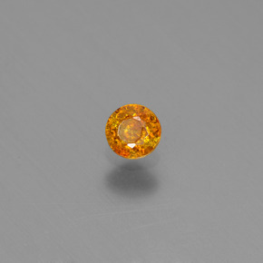 Sfalerite naturale oro da 0,20 ct, taglio rotondo, VS