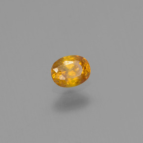 Sfalerite Giallo oro naturale da 0.20 ct, Taglio ovale, VS