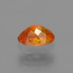 Sfalerite naturale arancione da 0,37 ct, taglio ovale, VS-SI