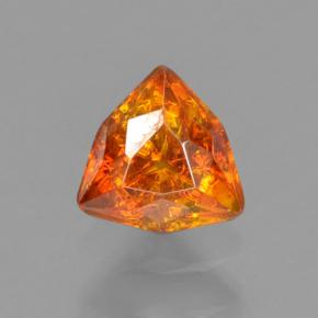 Sfalerite naturale arancione da 0,50 ct, trillion, VS-SI