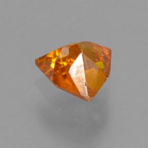 Sfalerite naturale arancione da 0,50 ct, trillion, VS-SI
