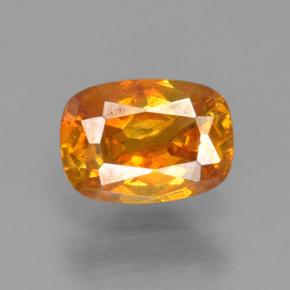 Sfalerite naturale oro da 0,54 ct, taglio a cuscino, VS-SI