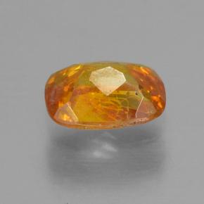 Sfalerite naturale oro da 0,54 ct, taglio a cuscino, VS-SI