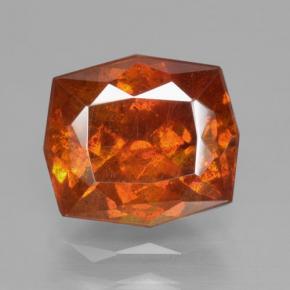 Sfalerite Arancione naturale da 3.41 ct, Taglio smeraldo, VS-SI