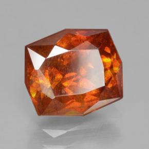 Sfalerite Arancione naturale da 3.41 ct, Taglio smeraldo, VS-SI