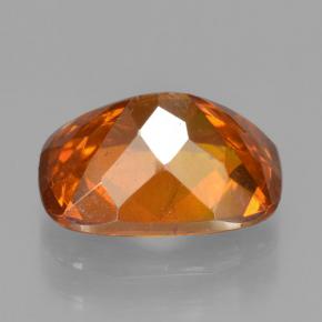 Sfalerite naturale arancione da 4,09 ct, taglio a cuscino, VS-SI