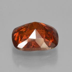 Sfalerite naturale arancione da 2,98 ct, taglio a cuscino, VS-SI