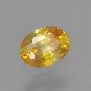 Sfalerite Giallo oro naturale da 0.22 ct, Taglio ovale, VS-SI