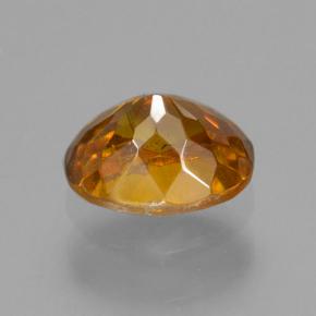 Sfalerite naturale marrone da 0,67 ct, taglio ovale, VS-SI