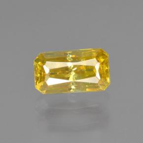Sfalerite Giallo naturale da 0.67 ct, Taglio smeraldo, VS
