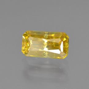 Sfalerite Giallo naturale da 0.67 ct, Taglio smeraldo, VS