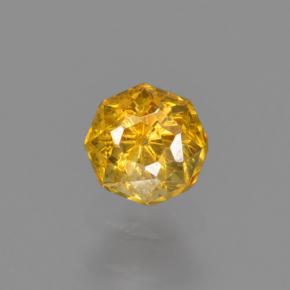 Sfalerite Giallo oro naturale da 0.37 ct, Taglio smeraldo, VS-SI
