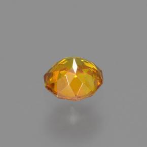 Sfalerite naturale arancione da 0,25 ct, taglio rotondo, VS-SI