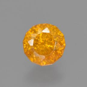 Sfalerite Giallo-arancione naturale da 0.40 ct, Taglio rotondo, VS-SI