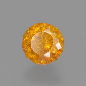 Sfalerite Giallo-arancione naturale da 0.40 ct, Taglio rotondo, VS-SI