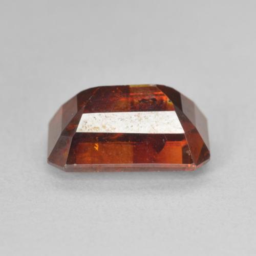 Sfalerite Arancione rossastra naturale da 5.04 ct, Ottagonale / Taglio smeraldo, SI-I1