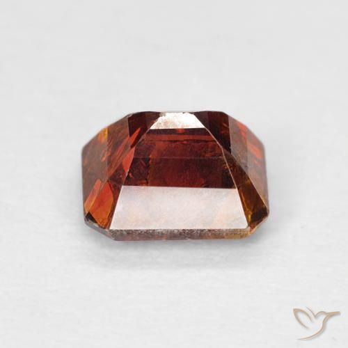 Sfalerite Arancione scuro naturale da 1.32 ct, Ottagonale / Taglio smeraldo, I1