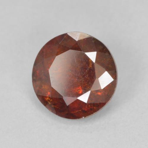 Sfalerite Arancio scuro rossastro naturale da 1.68 ct, Rotondo, SI-I1