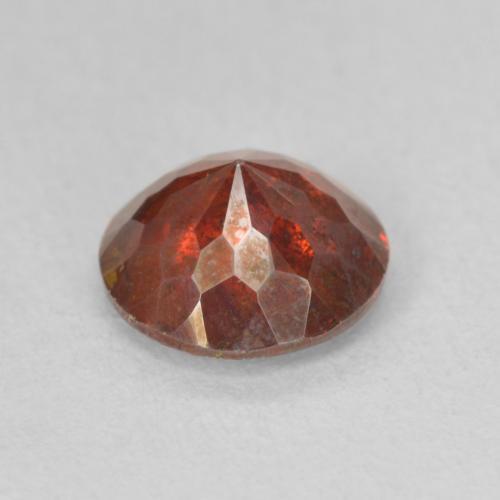 Sfalerite Arancio scuro rossastro naturale da 1.68 ct, Rotondo, SI-I1