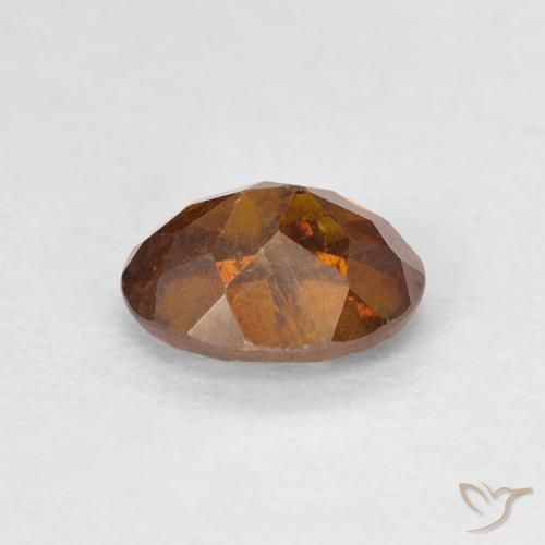 Sfalerite Arancio Medio naturale da 0.92 ct, Ovale, SI-I1