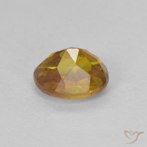 Sfalerite Arancio Terra naturale da 0.83 ct, Ovale, SI-I1