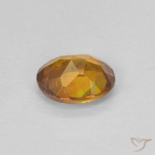 Sfalerite Arancio Terra naturale da 0.62 ct, Ovale, SI-I1