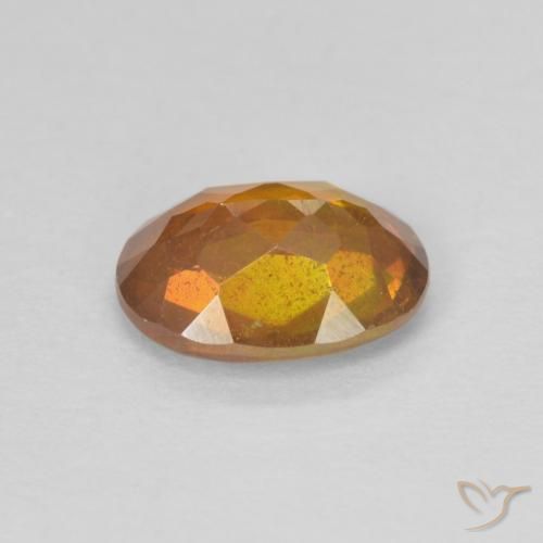 Sfalerite Arancione scuro naturale da 1.48 ct, Ovale, SI-I1