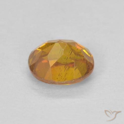 Sfalerite Miele arancione naturale da 0.42 ct, Ovale, VS-SI