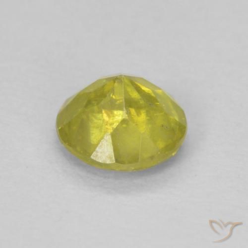 Sfalerite Pineapple yellow naturale da 0.44 ct, Rotondo, SI-I1