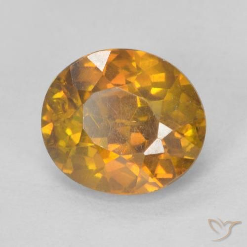Sfalerite Marrone dorato naturale da 1.43 ct, Ovale, VS-SI