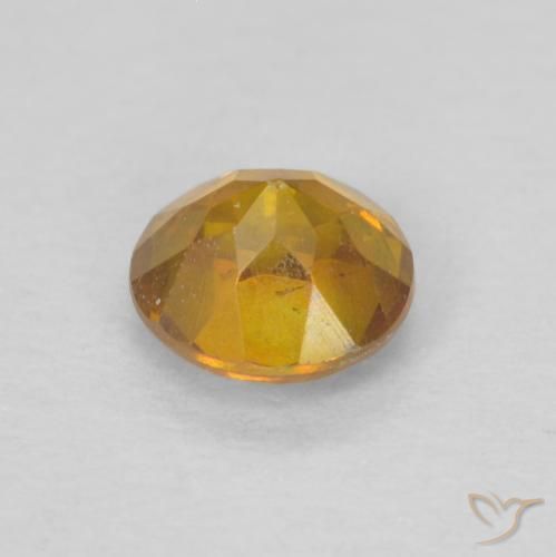 Sfalerite Miele arancione naturale da 0.51 ct, Rotondo, SI-I1
