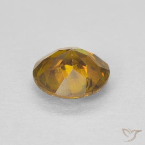 Sfalerite Marrone arancio naturale da 0.64 ct, Rotondo, SI-I1