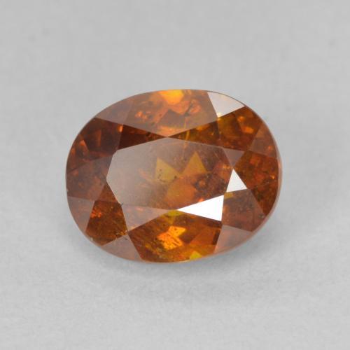 Sfalerite Arancione scuro naturale da 2.17 ct, Ovale, SI-I1