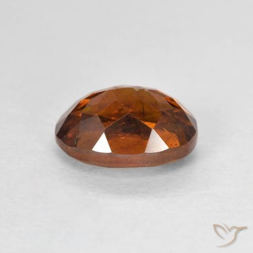 Sfalerite Medium Dark-Orange naturale da 1.95 ct, Ovale, VS-SI