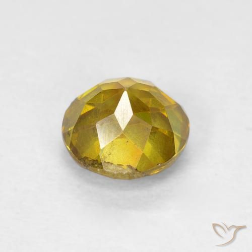 Sfalerite Giallo miele naturale da 1.22 ct, Rotondo, SI-I1