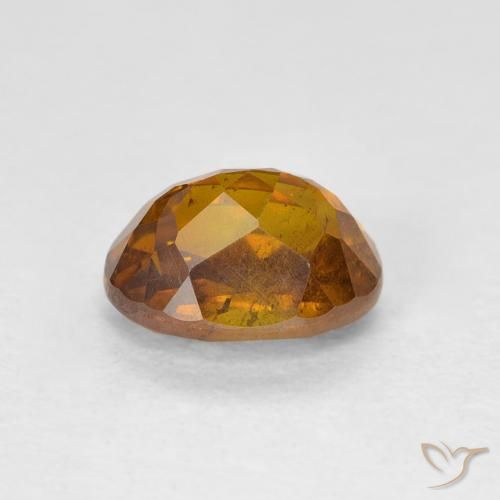 Sfalerite Arancione marroncino naturale da 1.63 ct, Ovale, SI-I1