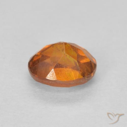 Sfalerite sidro d'arancia naturale da 0.63 ct, Ovale, SI-I1