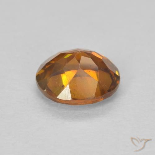 Sfalerite Arancio Terra naturale da 0.77 ct, Ovale, SI-I1