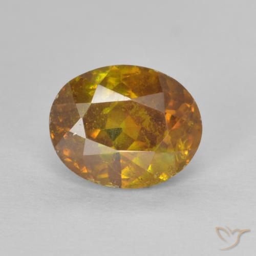 2.05ct Naturale Oro Sfalerite, Ovale, SI-I1
