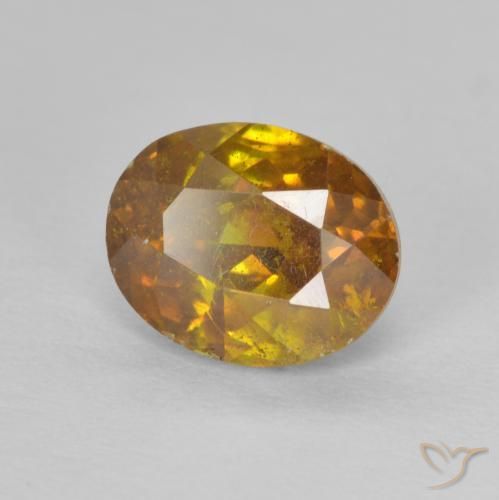 Sfalerite Oro naturale da 2.05 ct, Ovale, SI-I1