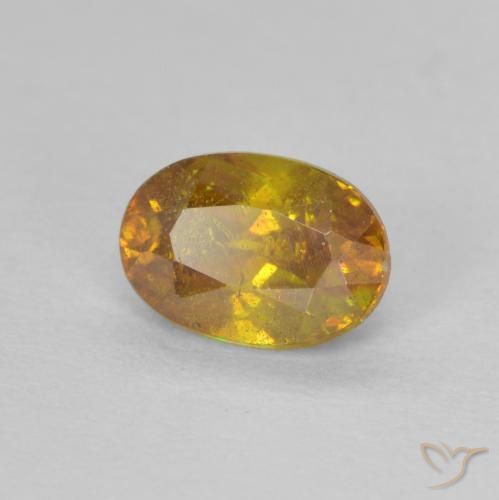 Sfalerite Oro medio naturale da 0.82 ct, Ovale, SI-I1