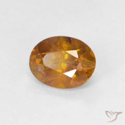 Sfalerite Marrone dorato naturale da 0.67 ct, Ovale, SI-I1