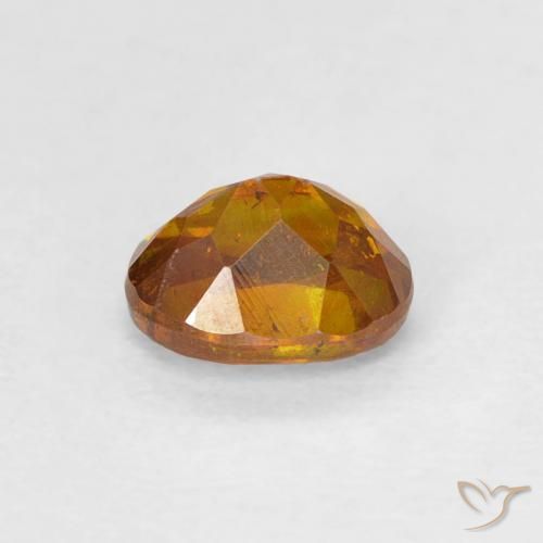 Sfalerite Arancione scuro naturale da 0.64 ct, Ovale, SI-I1