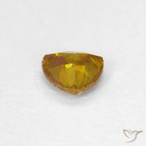 Sfalerite Oro medio naturale da 0.19 ct, Taglio trillion, SI-I1