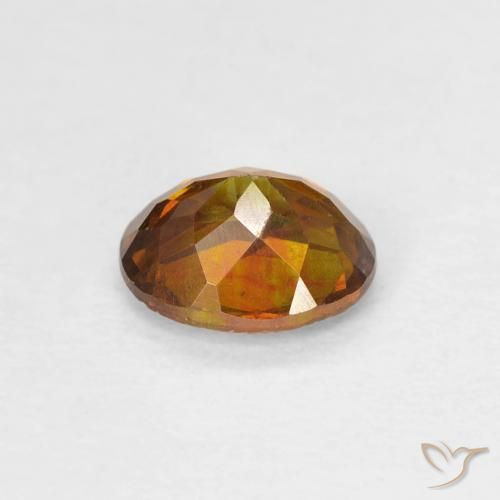 Sfalerite Oro marroncino naturale da 0.80 ct, Ovale, SI-I1