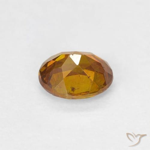 Sfalerite Marrone dorato naturale da 0.40 ct, Ovale, SI-I1