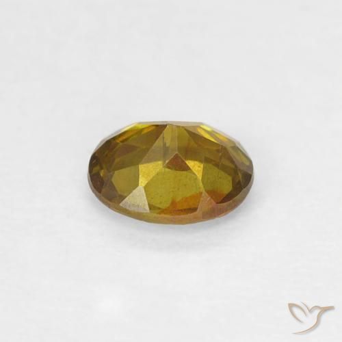 Sfalerite Marrone dorato naturale da 0.41 ct, Ovale, SI-I1