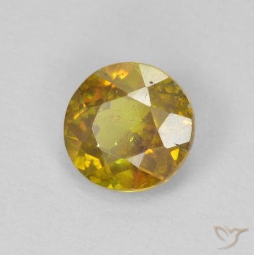 Sfalerite Oro profondo naturale da 0.97 ct, Rotondo, SI-I1