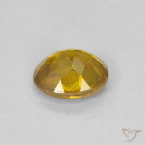 Sfalerite Giallo brunastro naturale da 0.54 ct, Ovale, SI-I1