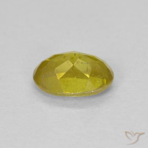 Sfalerite Giallo medio naturale da 0.72 ct, Ovale, SI-I1